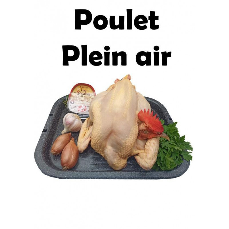 Poulet fermier Label Rouge (prix/kg :11,90€)