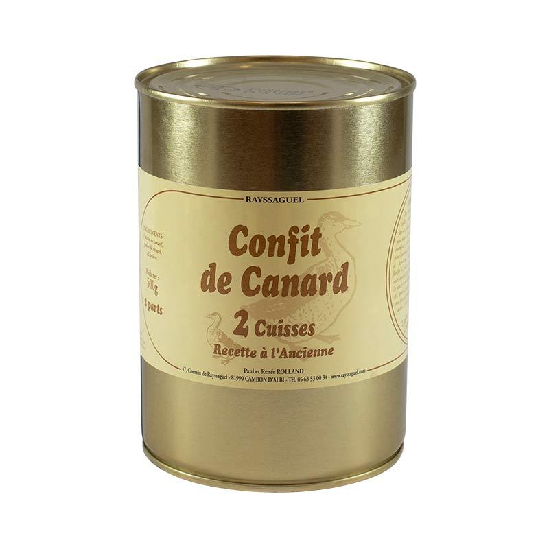 CONFIT DE CANARD 2 CUISSES (2 pers - 850 grs)