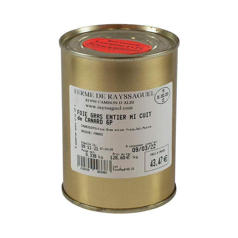 foie gras entier mi-cuit origine France