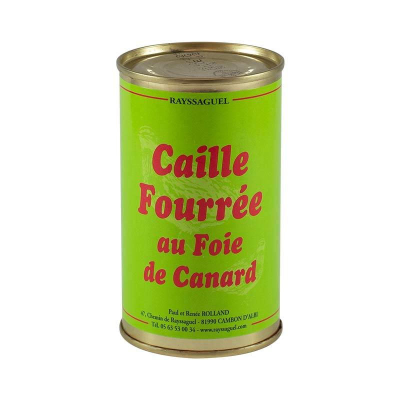 Caille au foie gras désossé