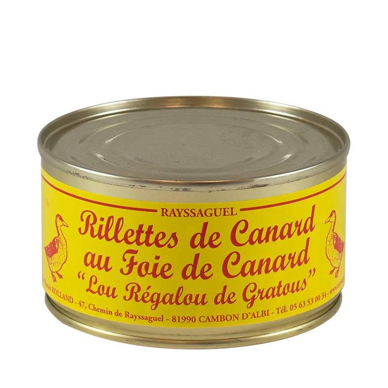 Rillettes de Canard au foie gras (Regalou) (4 pers - 200 grs)