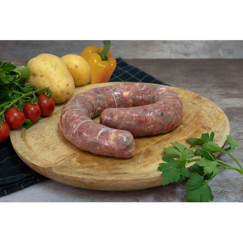 Saucisse Fraîche aux Poivrons Porc et Canard