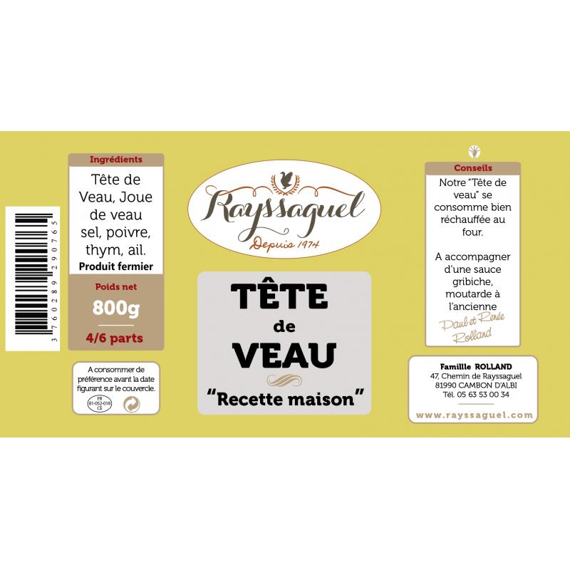 Tête de Veau (6 pers - 800 grs)